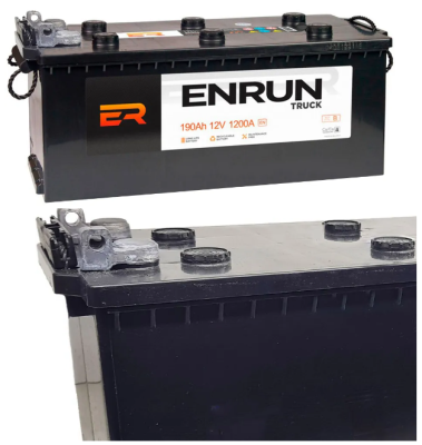  Аккумулятор  6 СТ- 190 ENRUN Распродажа (Прямая пол, болт)*
